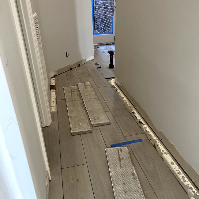 New floors and tile